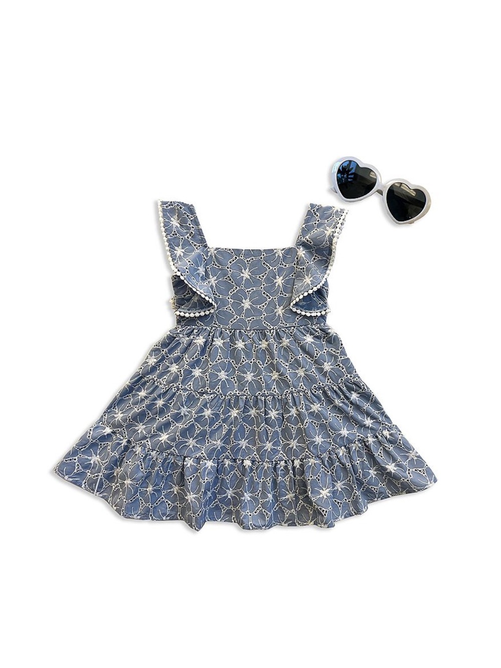 3T Blueberi Boulevard Sleeveless Eyelet Dress